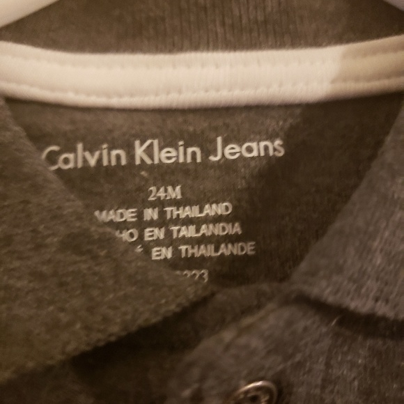 Calvin klein short set boys new grey top plaided - Picture 5 of 6